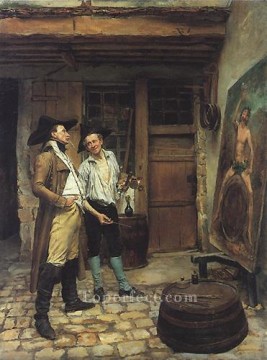 ジャン・ルイ・エルネスト・メソニエ Painting - サインペインターの古典主義者 ジャン・ルイ・エルネスト・メソニエ
